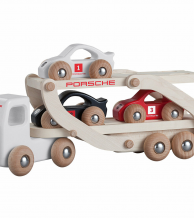 Race Truck white Wood natural finish