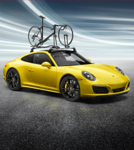 Road bike carrier with front wheel carrier